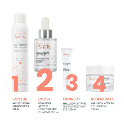 Avene Hyaluron Activ B3 Repairing, Firming & Anti-Wrinkle Facial Night Cream with Niacinamide, Retinal & Haritaki Extract, 40ml - Makkah Pharmacy