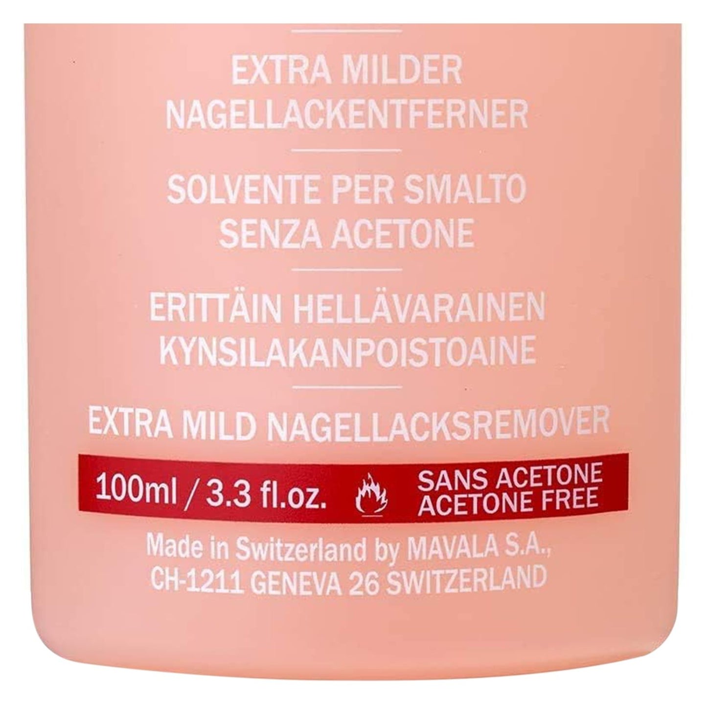Mavala Extra Mild Nail Polish Remover, 100ml