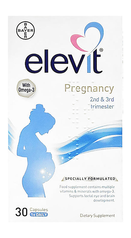 Bayer Elevit Pregnancy Omega-3 Capsules, 30 Capsules