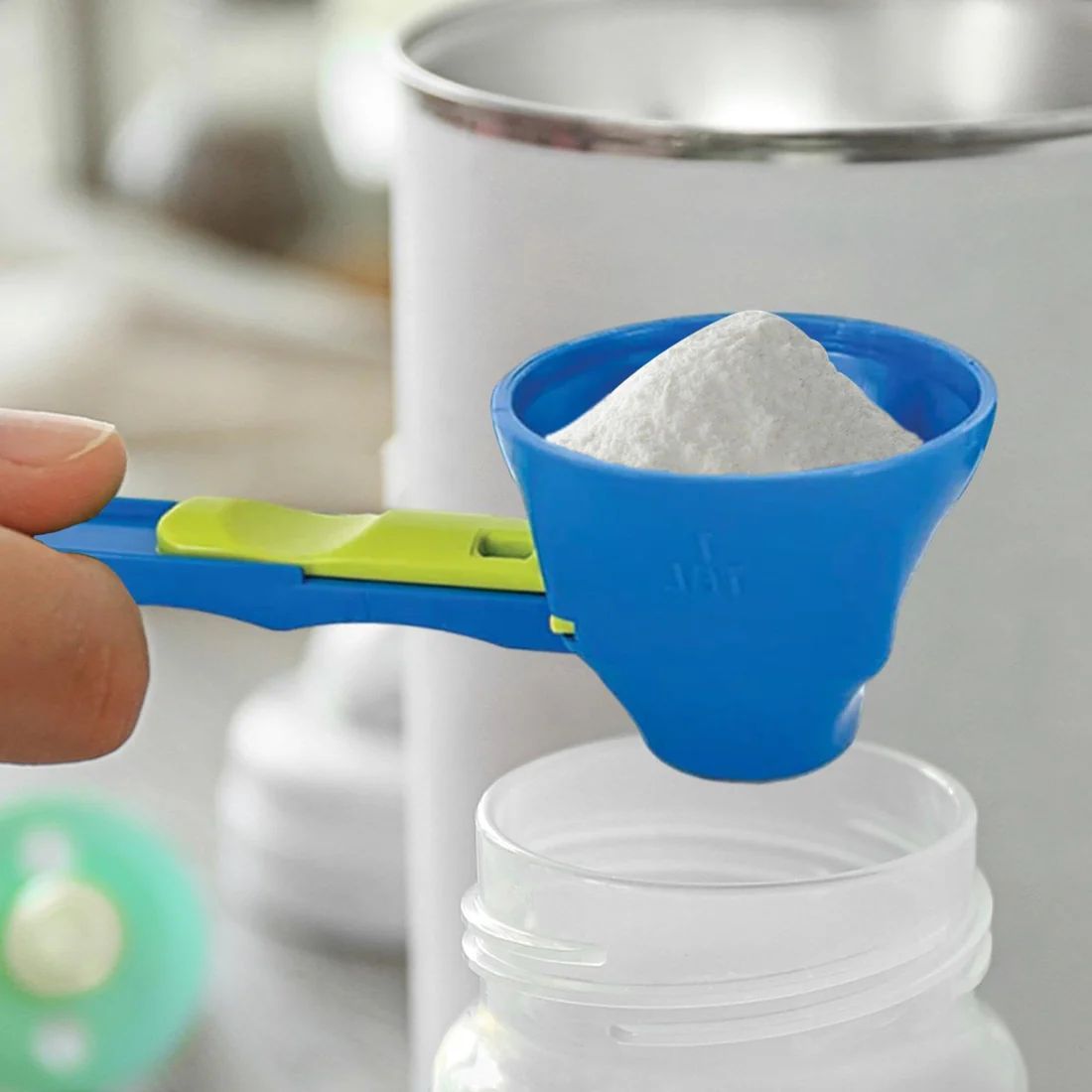 Care Well Blue 10ml Medicine Spoon with No-Spill Cap, 1 Piece - Makkah Pharmacy