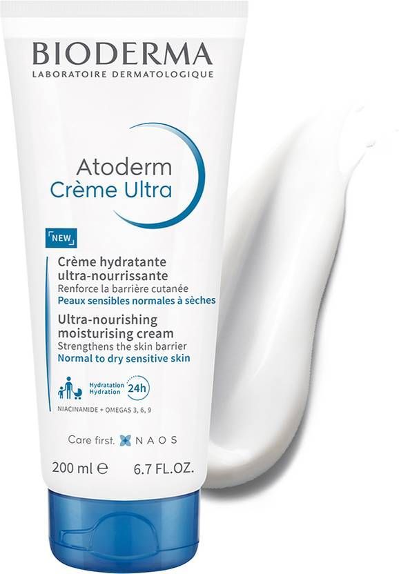 Bioderma Atoderm 24H Hydrating Ultra Body Creams for Normal to Dry & Sensitive Skin, 2x200ml - Makkah Pharmacy