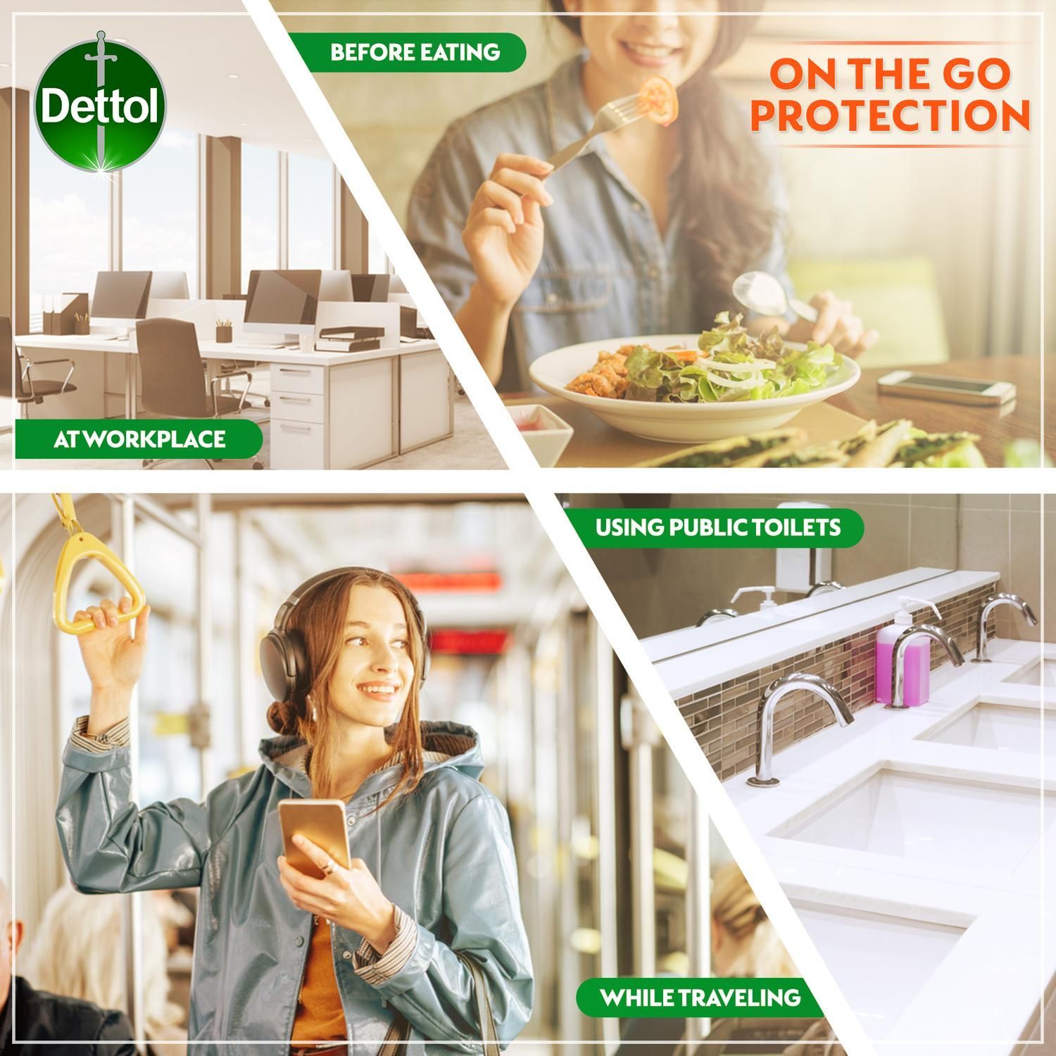 Dettol Fresh Instant Hand Sanitizer with Jacket, 50ml - Makkah Pharmacy