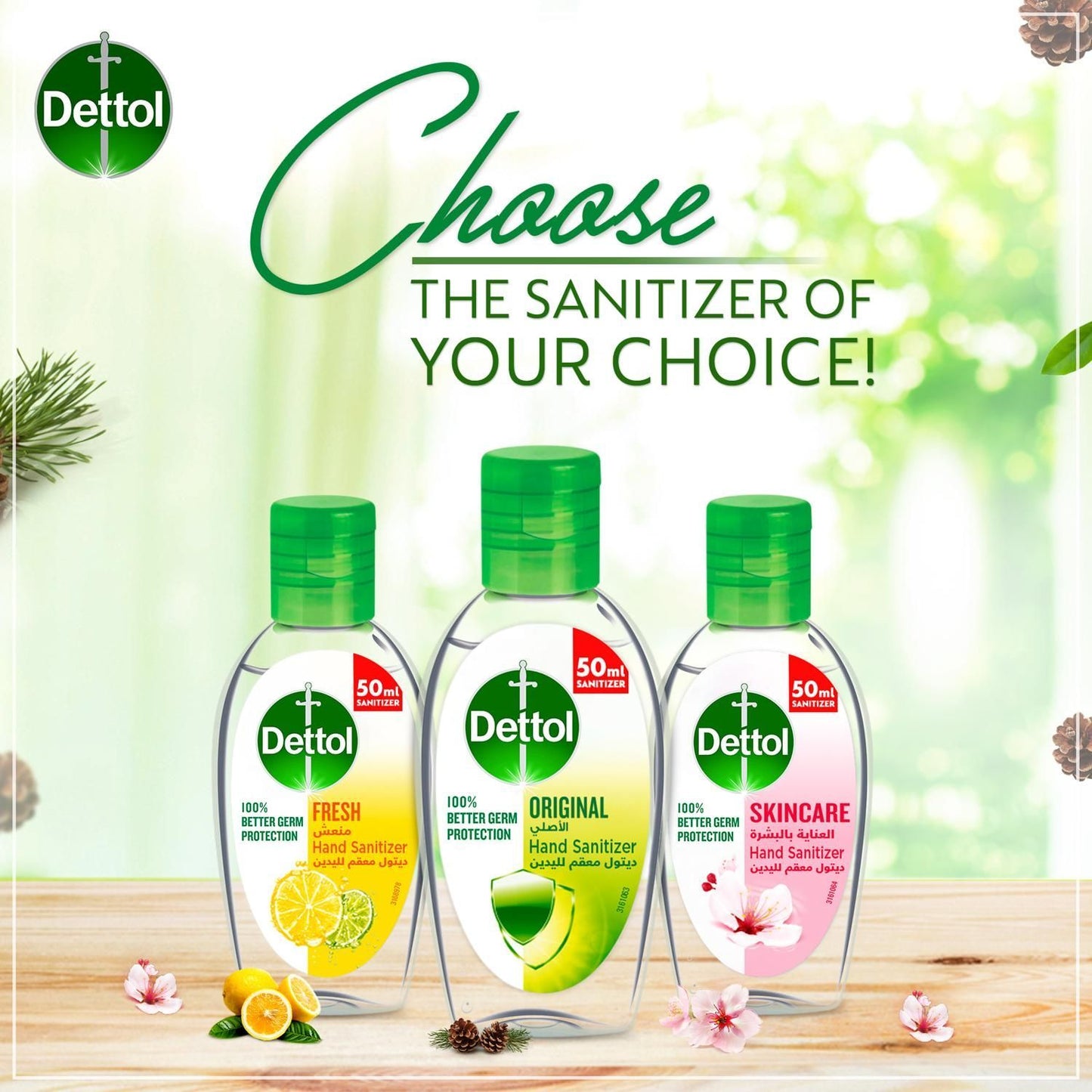 Dettol Original Hand Sanitizer, 50ml