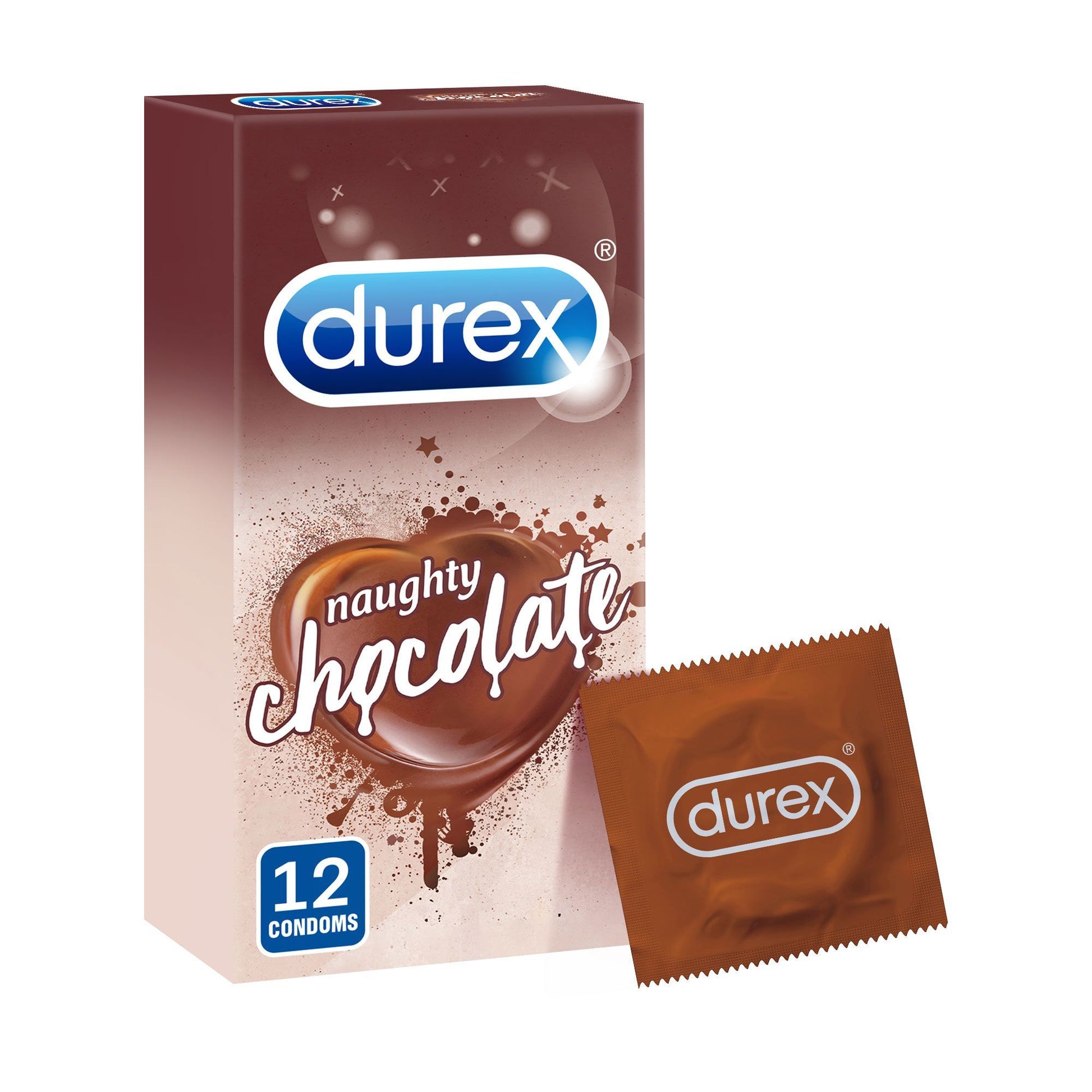 Durex Naughty Chocolate Flavoured Condoms, 12 Pieces - Makkah Pharmacy