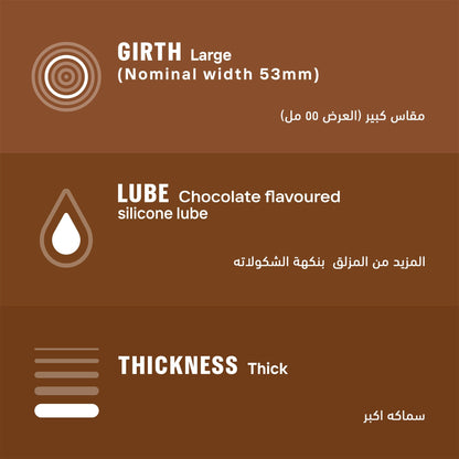 Durex Naughty Chocolate Flavoured Condoms, 12 Pieces - Makkah Pharmacy