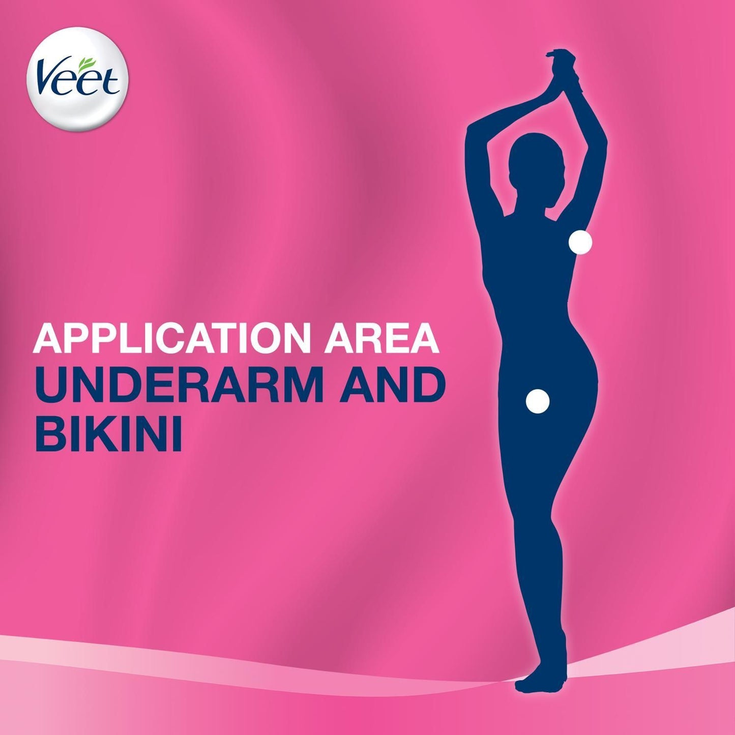 Veet Hair Removal Cream for Sensitive Skin Bikini & Underarms with Domed Applicator, 100g - Makkah Pharmacy