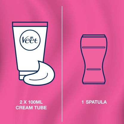 Veet Hair Removal Cream for Sensitive Skin Bikini & Underarms with Domed Applicator, 100g - Makkah Pharmacy