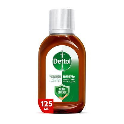 Dettol Antiseptic Antibacterial Disinfectant Liquid, 125ml - Makkah Pharmacy