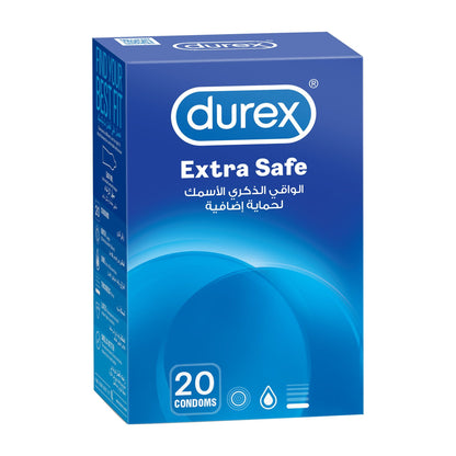 Durex Extra Safe Condoms, 20 Pieces - Makkah Pharmacy