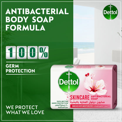 Dettol Skincare Rose and Sakura Blossom Scent Bar Soap, 120g - Makkah Pharmacy