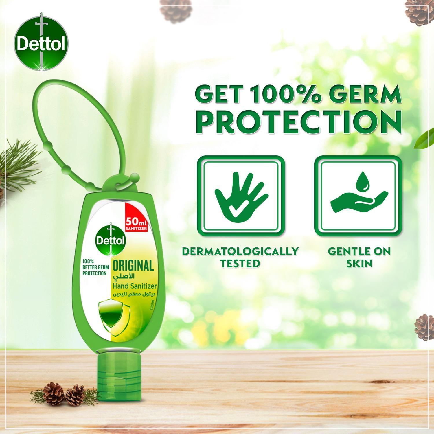 Dettol Original Hand Sanitizer, 50ml - Makkah Pharmacy