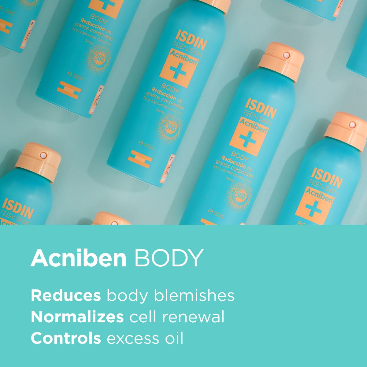 Isdin Teen Skin Acniben Anti-Blemish Body Spray, 150ml - Makkah Pharmacy