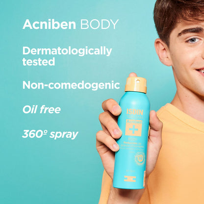Isdin Teen Skin Acniben Anti-Blemish Body Spray, 150ml - Makkah Pharmacy