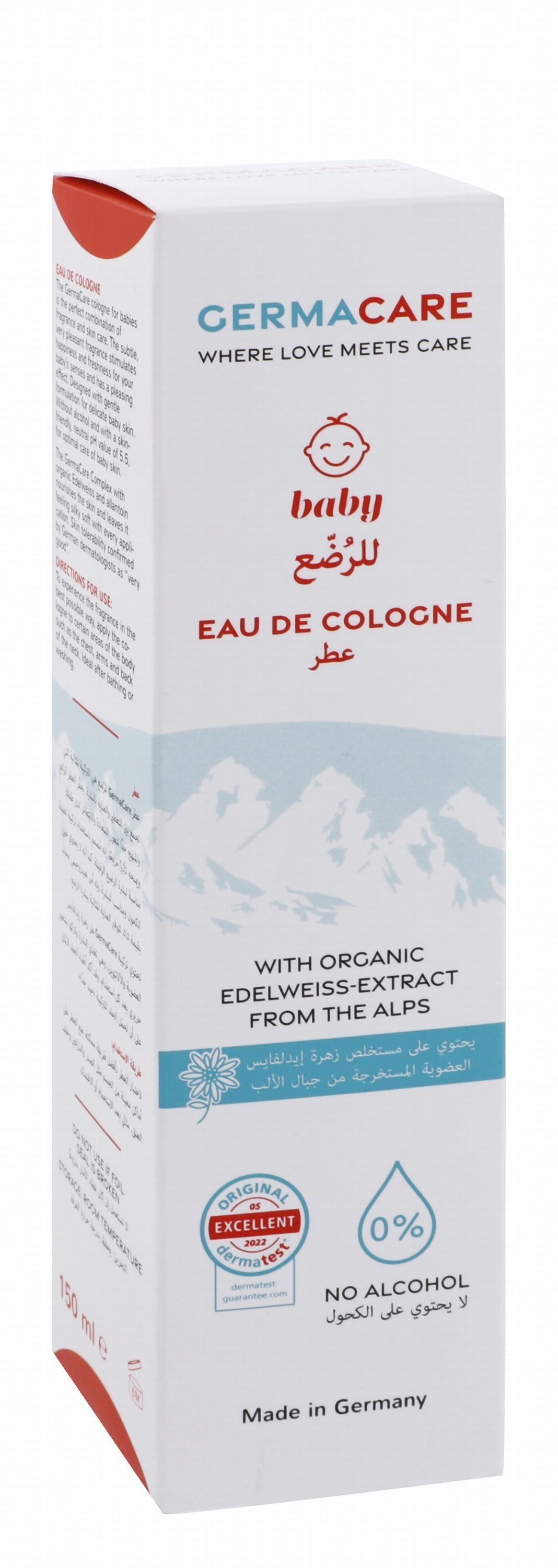 Germacare Baby Eau de Cologne with Organic Edelweiss Extract, 150ml - Makkah Pharmacy