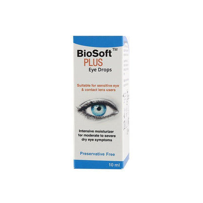 Biosoft Plus Moisturizing Drops for Dry Eyes, 10ml - Makkah Pharmacy