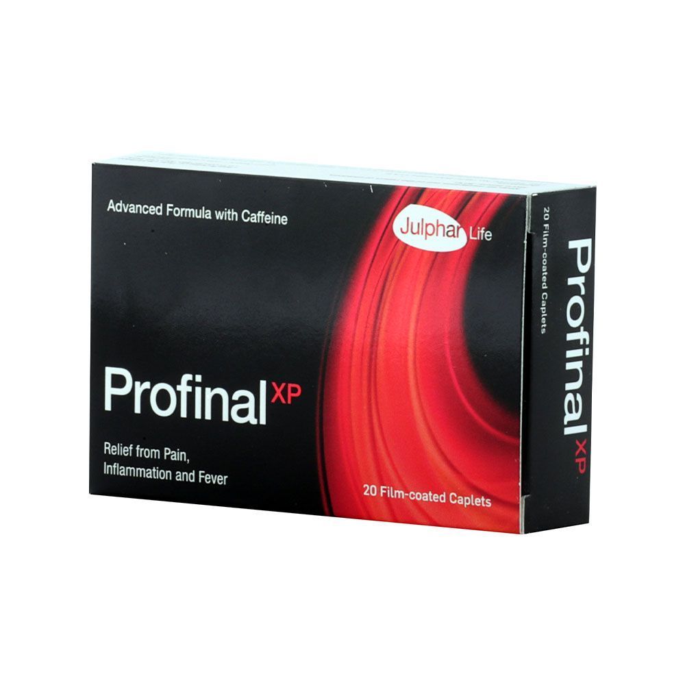 Profinal Xp 65mg Caffeine for Fever, Inflammation & Pain Relief, 20 caplets - Makkah Pharmacy