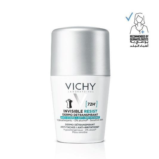 Vichy 72 Hours Invisible Resist Deodorant for Women, 50ml - Makkah Pharmacy