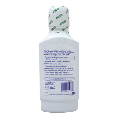 G.U.M Original White Mouthrinse, 300ml - Makkah Pharmacy