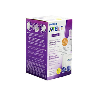 Philips Avent Natural 125ml Plastic Feeding Bottle (0+ Months), 1 Piece - Makkah Pharmacy