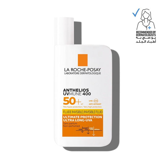 La Roche-Posay Anthelios Uvmune 400 Invisible Water-Resistant Sunscreen SPF50+, 50ml - Makkah Pharmacy
