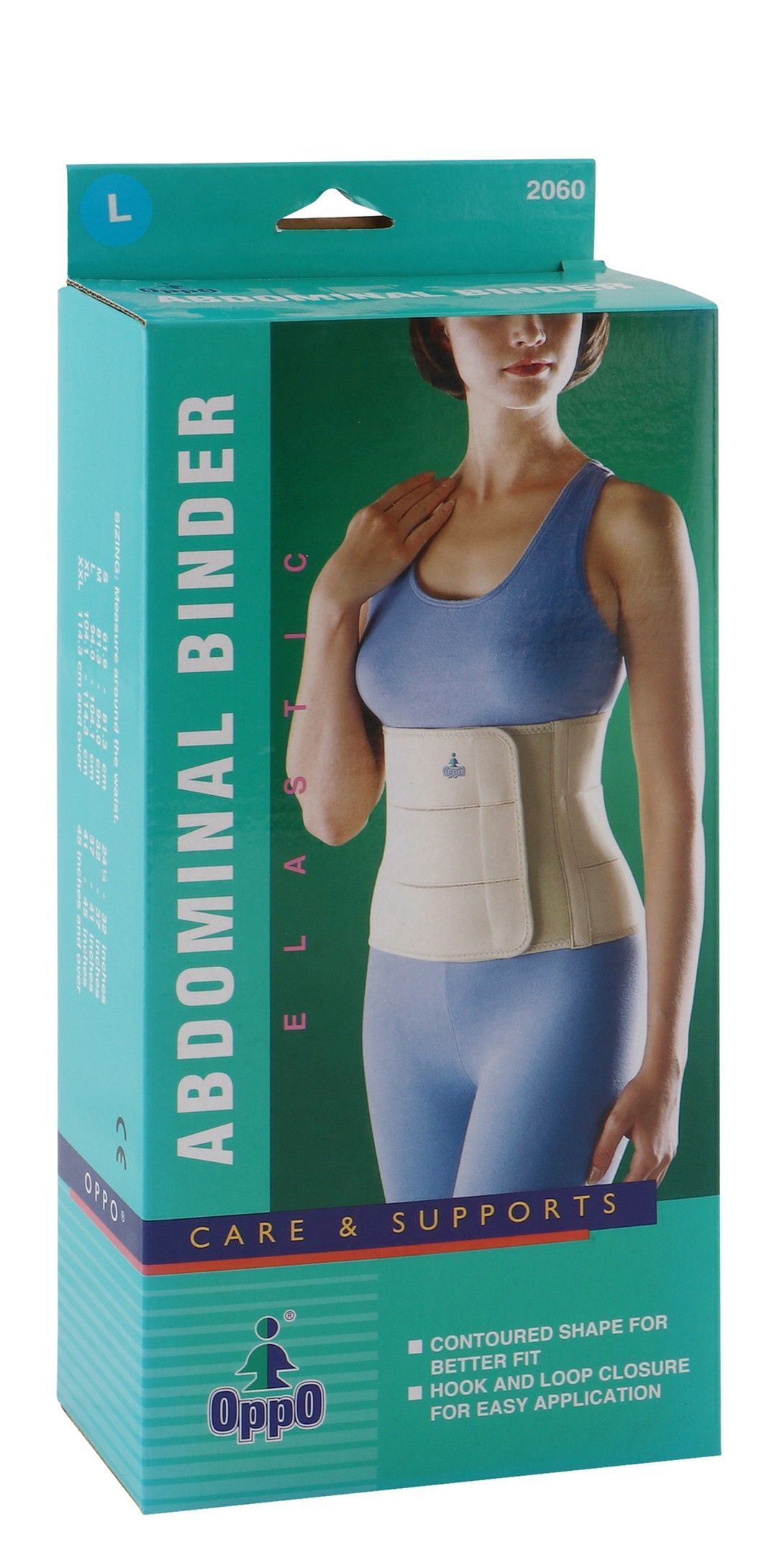 Oppo 2060 Large Beige Elastic Abdominal Binder (94-104.1cm), 1 Piece - Makkah Pharmacy