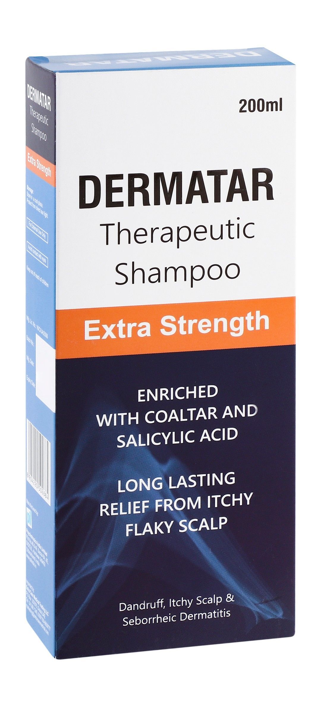 Dermatar Anti-Dandruff Shampoo with Coal Tar & Salicylic Acid, 200ml - Makkah Pharmacy