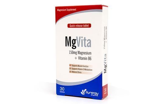 Synergy's Mg Vita 150mg Magnesium + Vitamin B6 30 tablets - Makkah Pharmacy