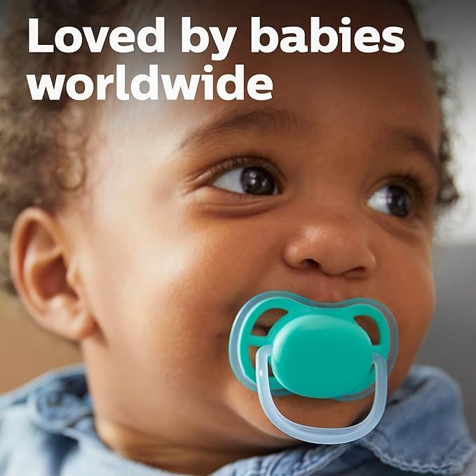 Philips Avent Ultra Air Night Silicon Soother for Girl 6-18 Months, 2 Pieces - Makkah Pharmacy