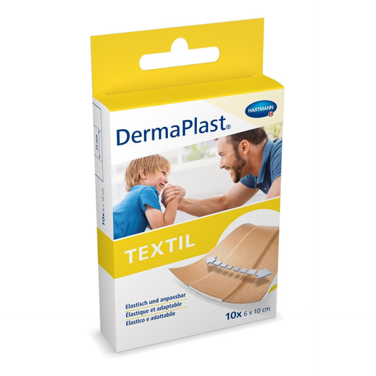 Hartmann Dermaplast Textil Plasters (6x10cm), 10 Pieces - Makkah Pharmacy