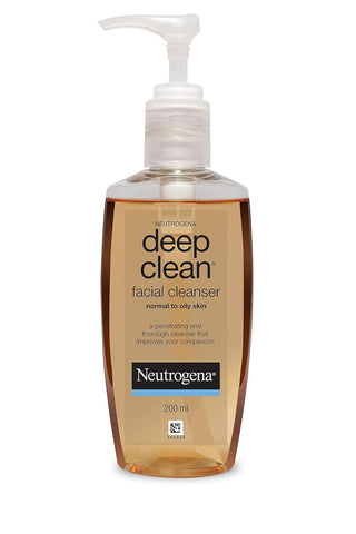 Neutrogena Deep Clean Facial Cleanser For Normal To Oily Skin, 200Ml
