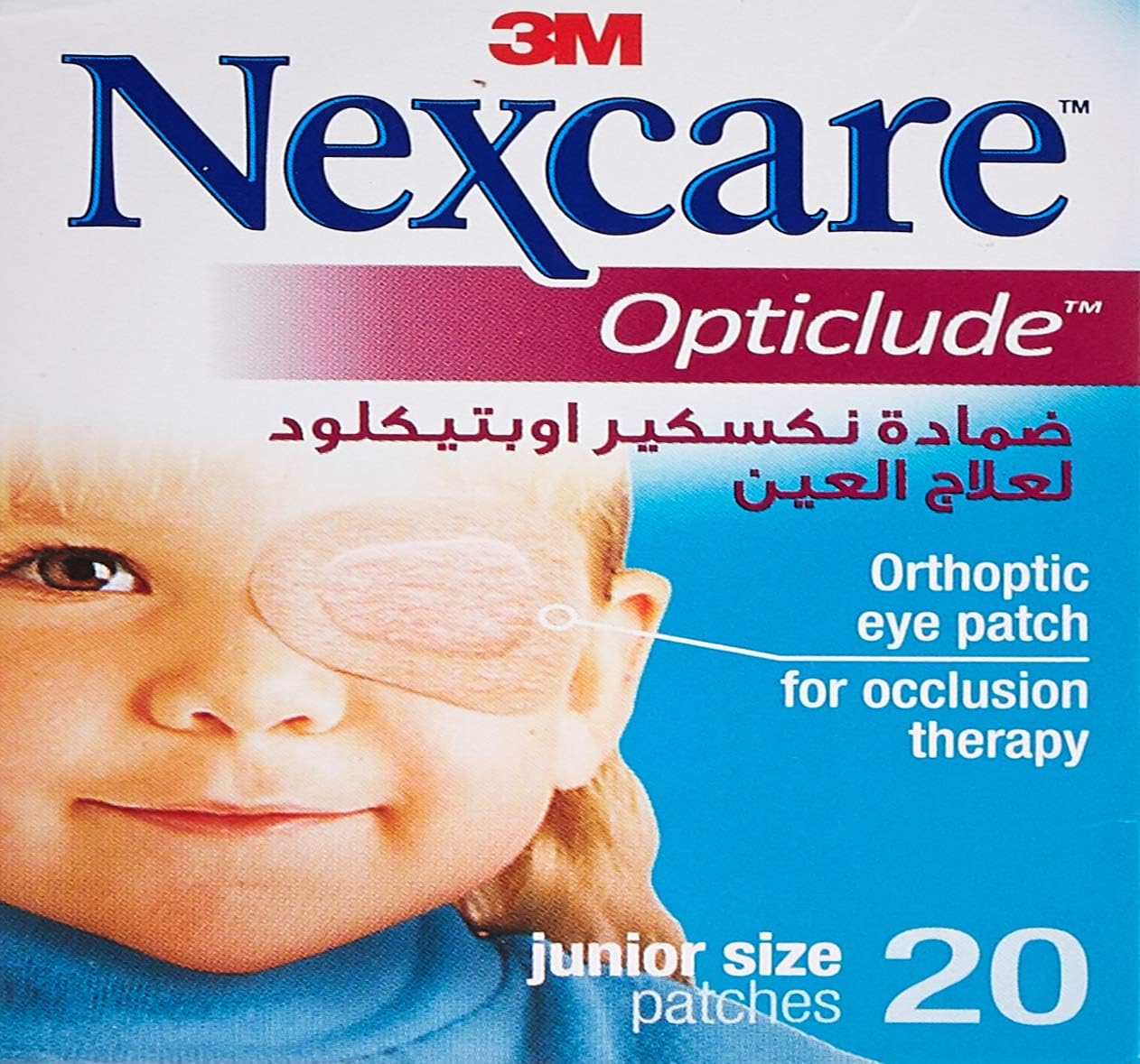 3M Nexcare 1537 Opticlude Orthoptic Eye Patch, Junior, 20S