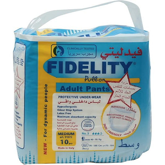 FIDELITY 0026 MED DIAPER 8X10 - Makkah Pharmacy
