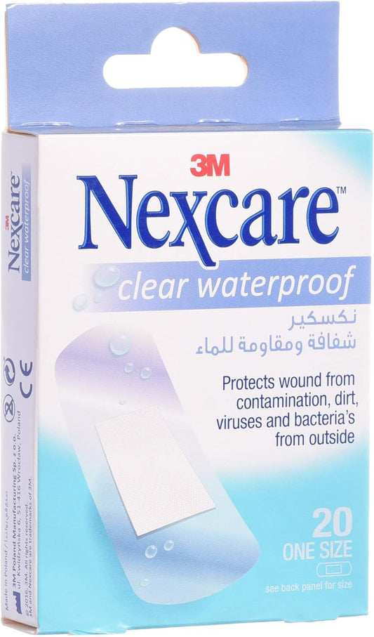 3M Nexcare Cwp-20 Clear Waterproof Bandages