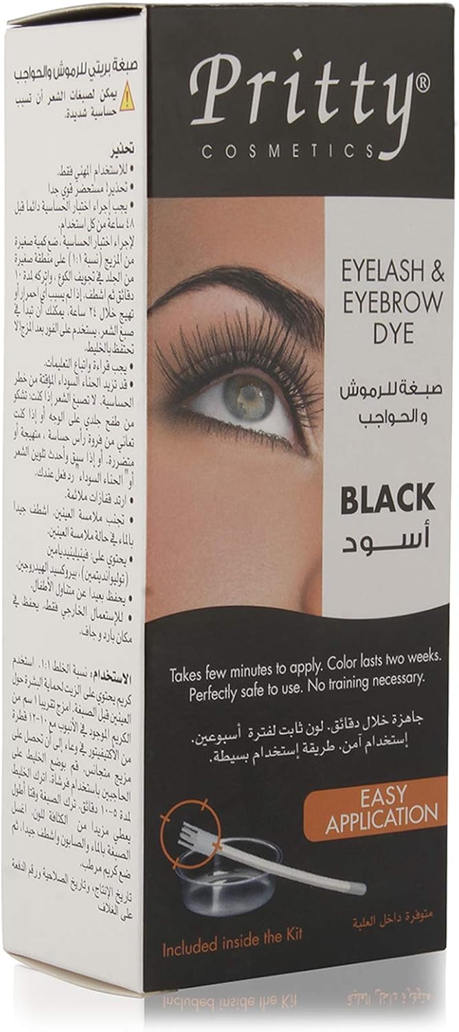 Pritty Eyelash & Eyebrow Dye Dark Brown