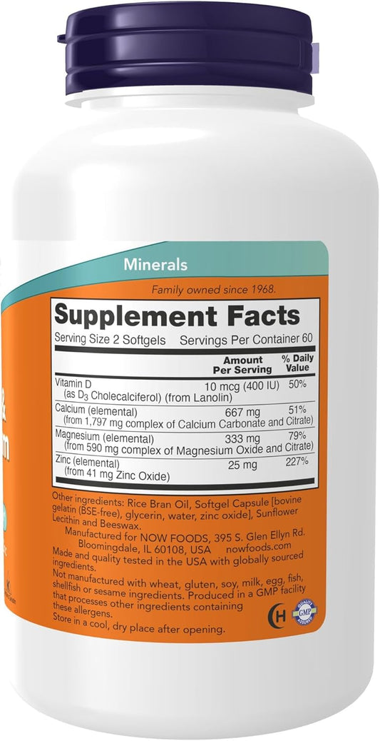 Now Calcium + Magnisium + Vit-D 30'S
