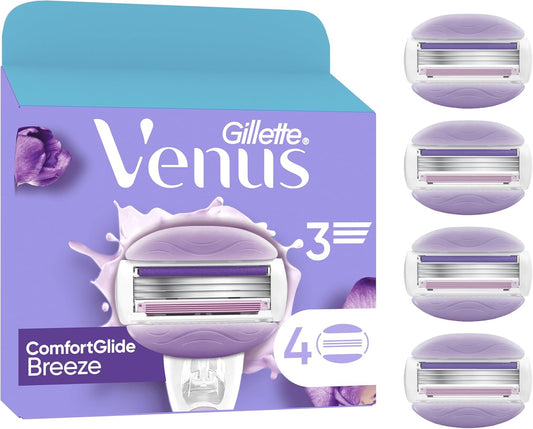 Gillette Venus Breeze Womens Razor Blade Refills, 4 Count, 29001