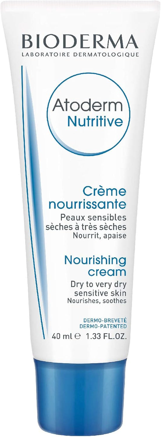 Bioderma Atoderm Nutritive Nourishing Cream for Dry to Very Dry Sensitive Skin, 40 ml