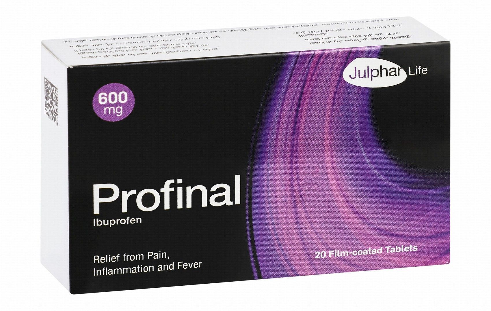 Profinal 600mg Ibuprofen for Relieving Pain, Inflammation & Fever, 20 Tablets - Makkah Pharmacy