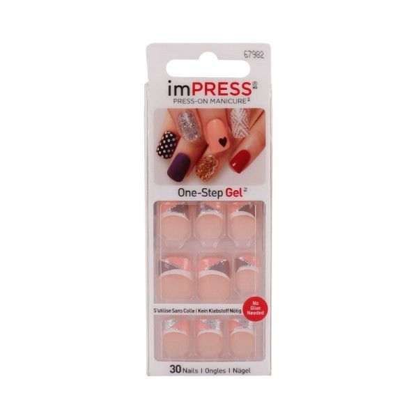 Impress 67982 Press-On One-Step Gel Nails Bad Romance, 30 Count - Makkah Pharmacy