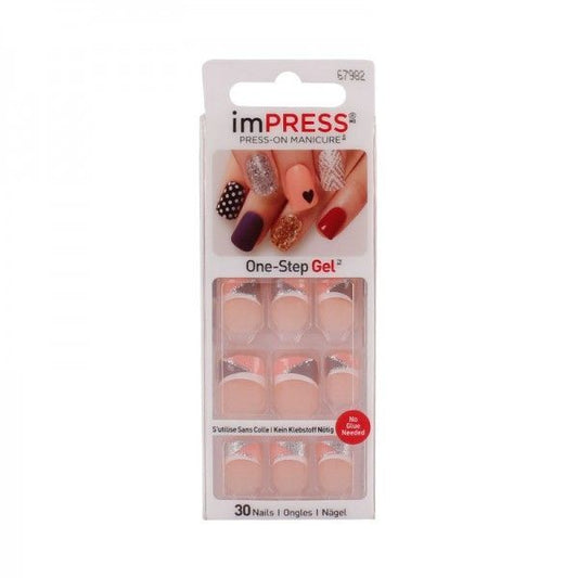 Impress 67982 Press-On One-Step Gel Nails Bad Romance, 30 Count - Makkah Pharmacy