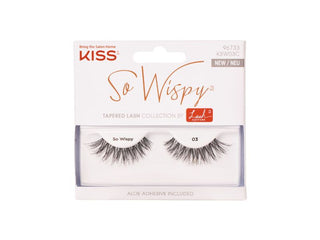Kiss So Wispy Tapered Lashes with Aloe Adhesive 03, 1 Pack - Makkah Pharmacy