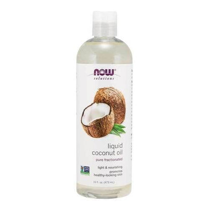 Now Solutions Liquid Coconut Oil Pure Fractionated 473ml - Makkah Pharmacy