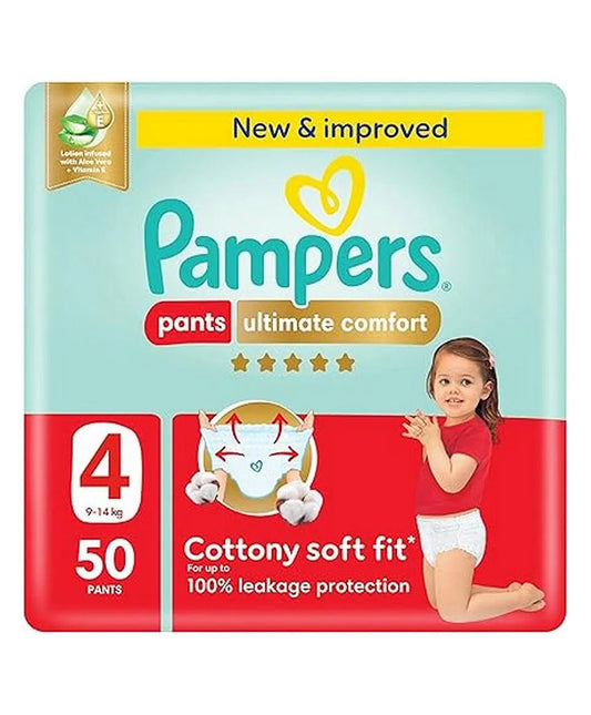 Pampers Ultimate Care Pant Diapers, Size 4 - 50 Piece