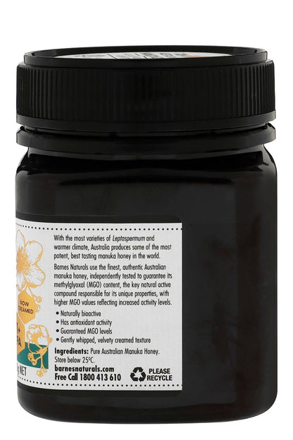 Barnes Naturals Australian Manuka Active Honey, 250g - Makkah Pharmacy