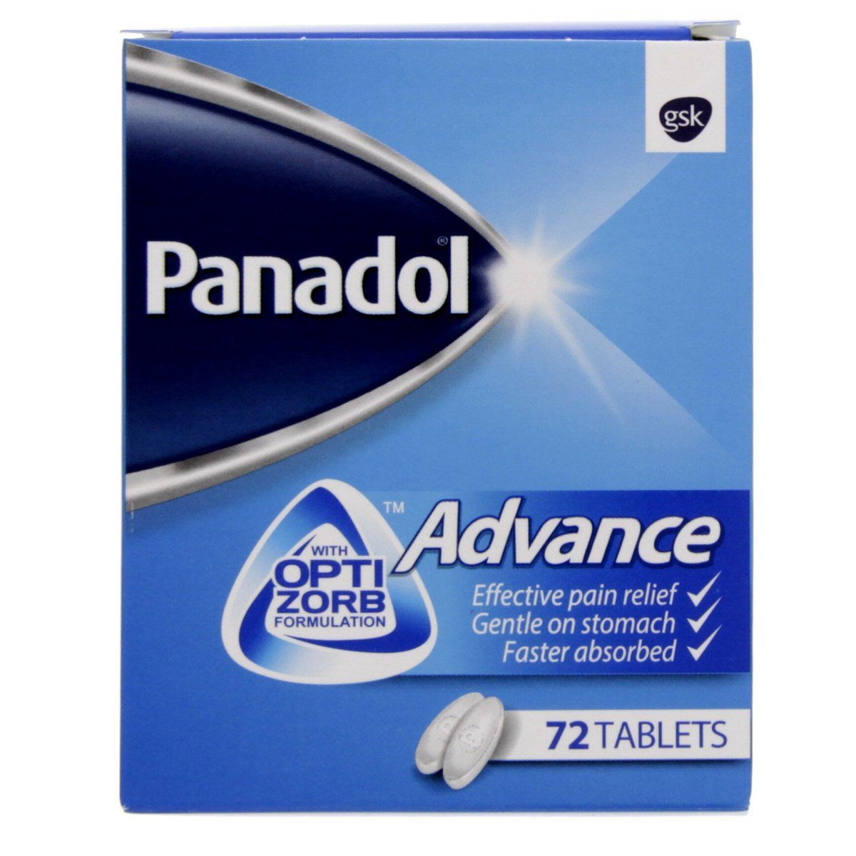 Panadol Advance Tablets, 72 Tablets - Makkah Pharmacy
