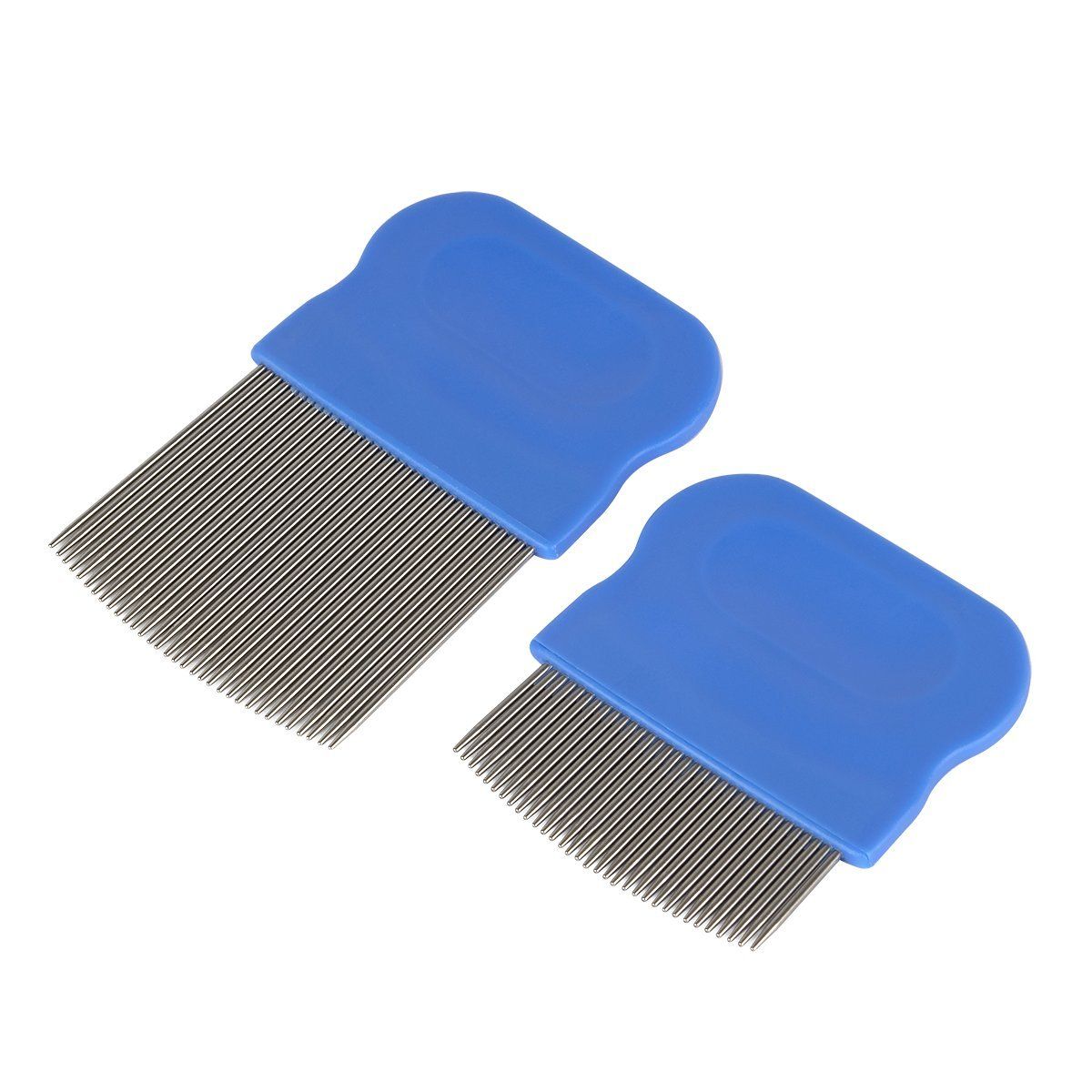 Ezy Med Blue Stainless Steel Short Tooth Lice Comb 1 pcs - Makkah Pharmacy