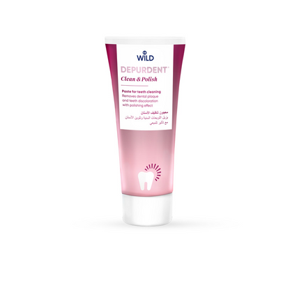 Wild Depurdent Clean & Polish Paste for Teeth Cleaning, 75ml - Makkah Pharmacy