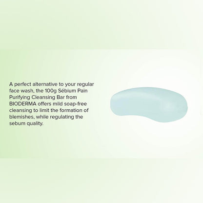 Bioderma Sebium Hypoallergenic Purifying & Cleansing Soap Bar, 100g - Makkah Pharmacy