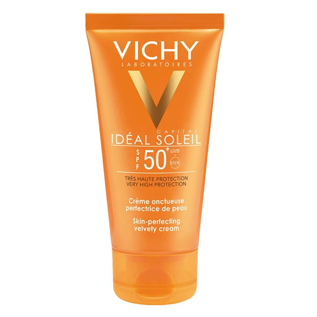 Vichy SPF50+ Dry Touch Velvety Cream, 50ml B1G1 - Makkah Pharmacy