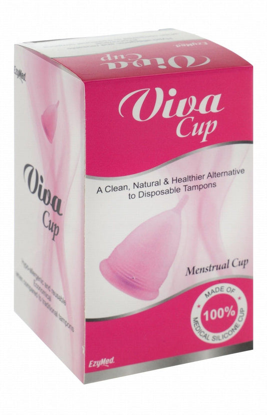 Ezy Med Viva Medium Pink Reusable Silicone Menstrual Cup, 1 Piece - Makkah Pharmacy